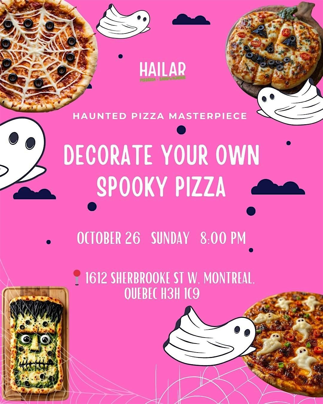 Decorate Your Own Spooky Pizza!