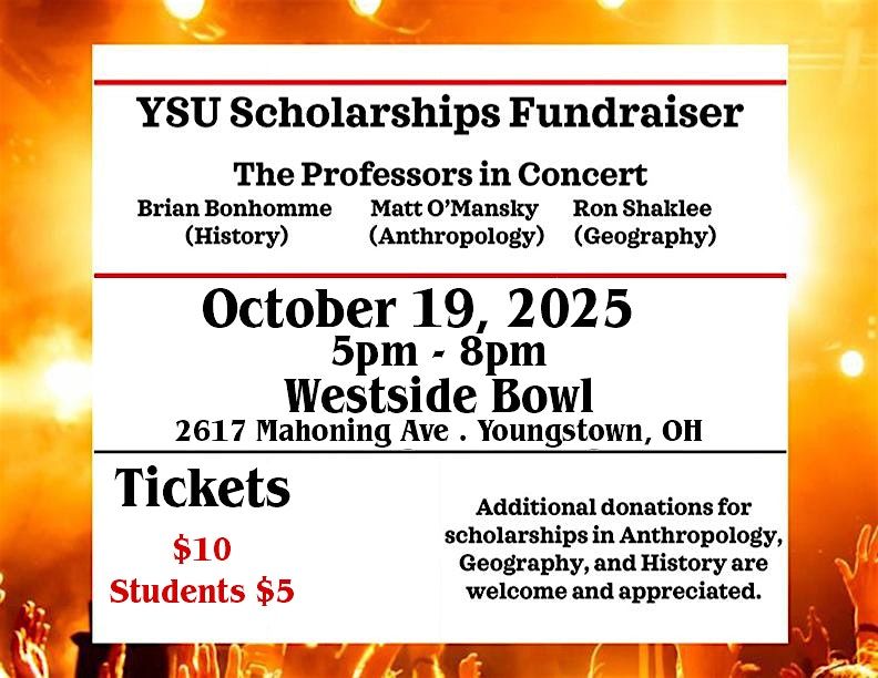 3rd Annual YSU Faculty in Concert Scholarship Fundraiser