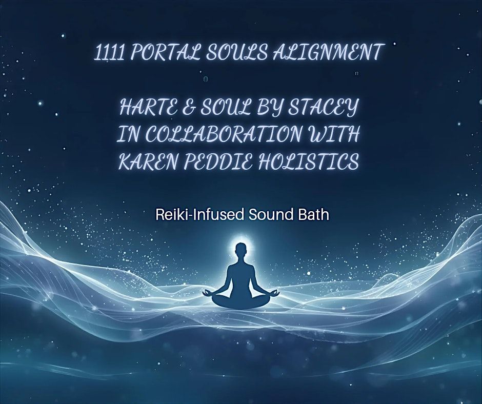 A SOUND BATH THAT'S REIKI INFUSED.  1111 PORTAL.  WIGAN