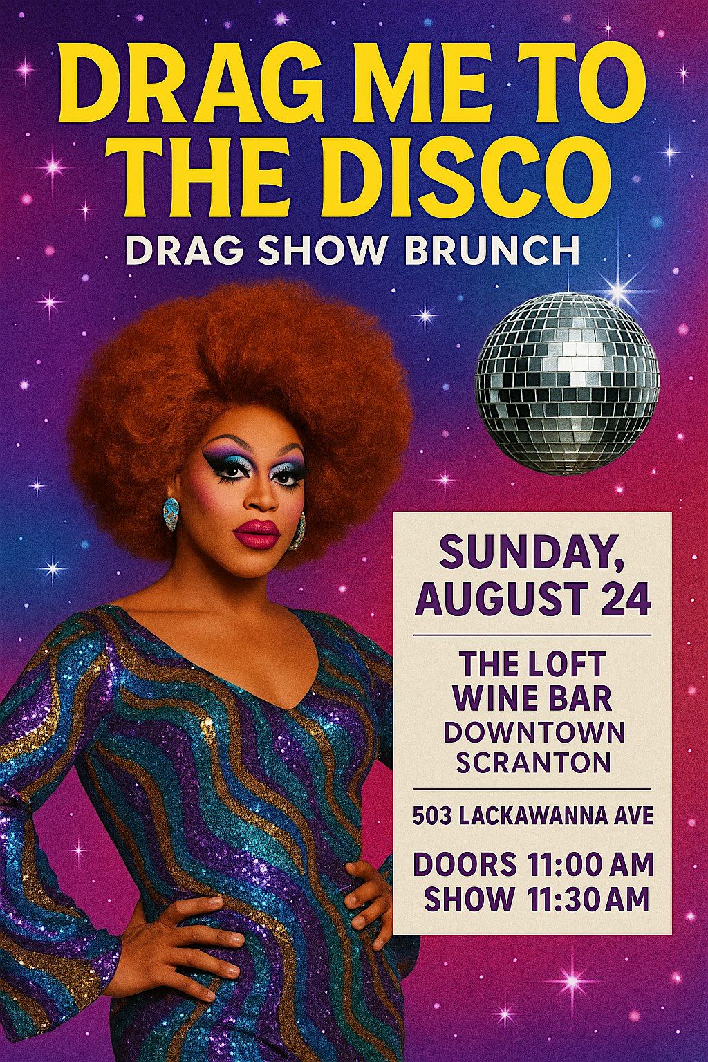 DRAG ME TO THE DISCO BRUNCH