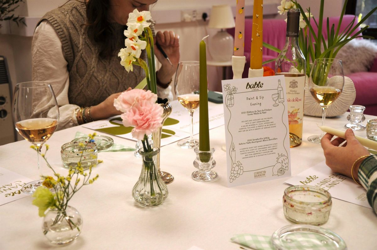 Bable London x C&B Sip & Paint Workshop - Winter