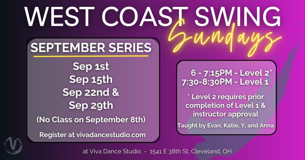 West Coast Swing Group Class (September)