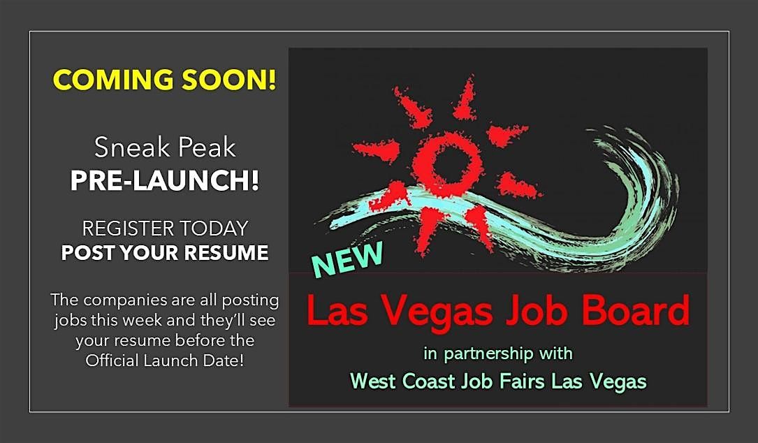 NEW JOB BOARD presented by West Coast Job Fairs