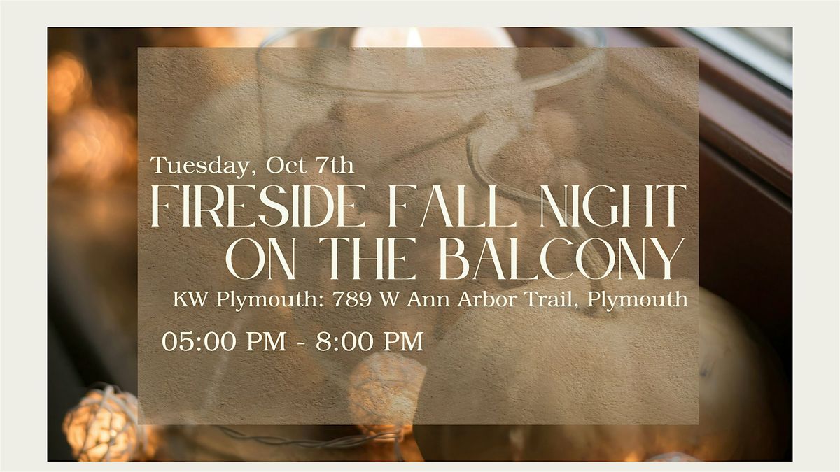 Fireside Fall Night on the Balcony