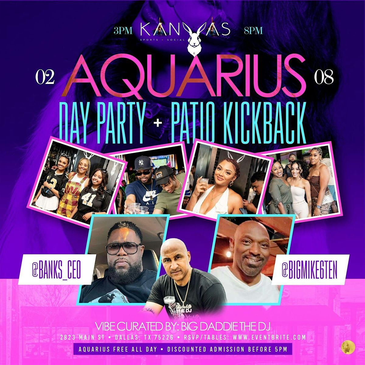 Aquarius DAY PARTY + Patio Kickback