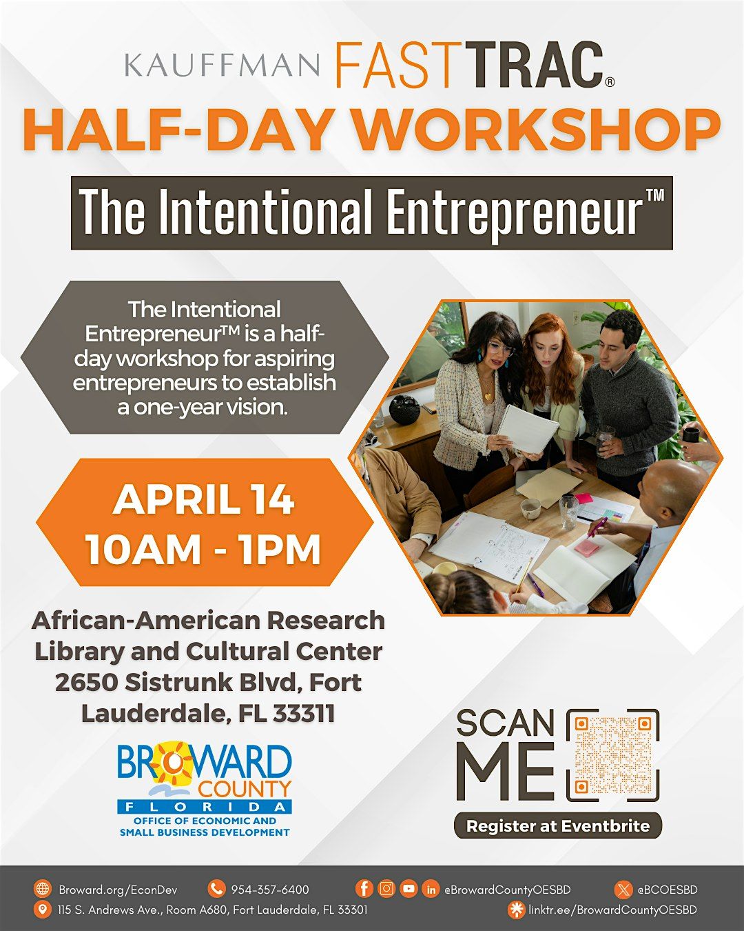 Kauffman FastTrac\u00ae Half-day Session: The Intentional Entrepreneur\u2122