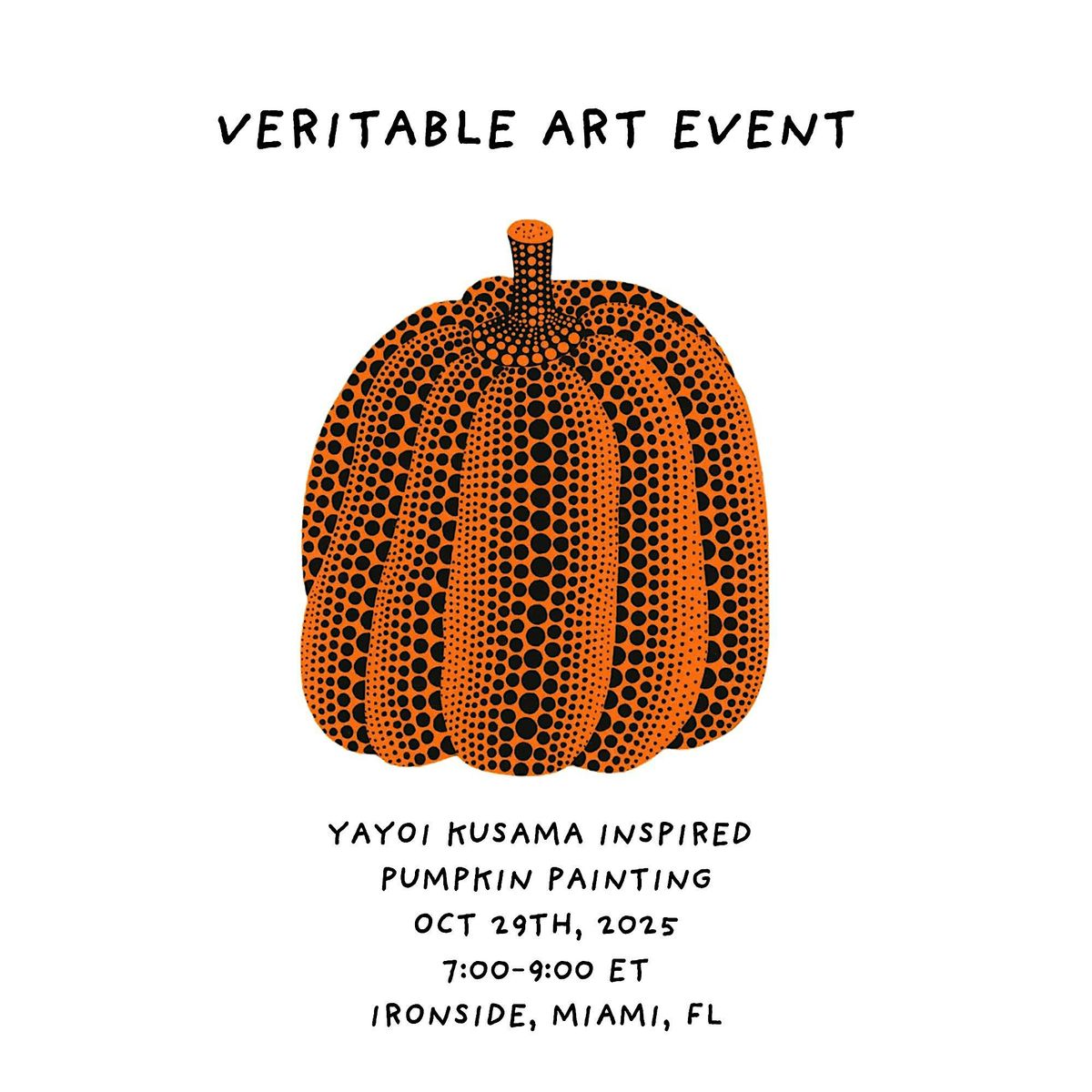 Yayoi Kusama Inspired Pumpkin Painting