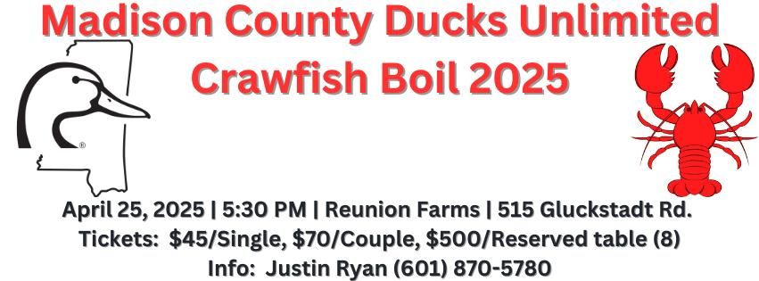 11th Annual Madison County DU Crawfish Boil