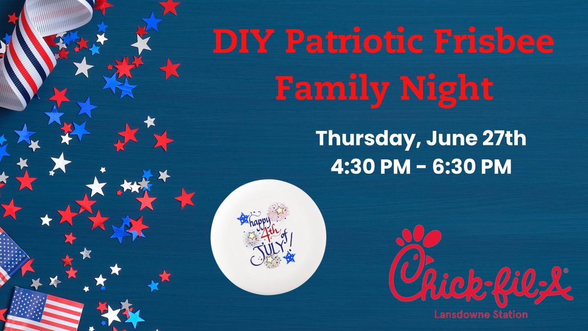 DIY Patriotic Frisbee Family Night 
