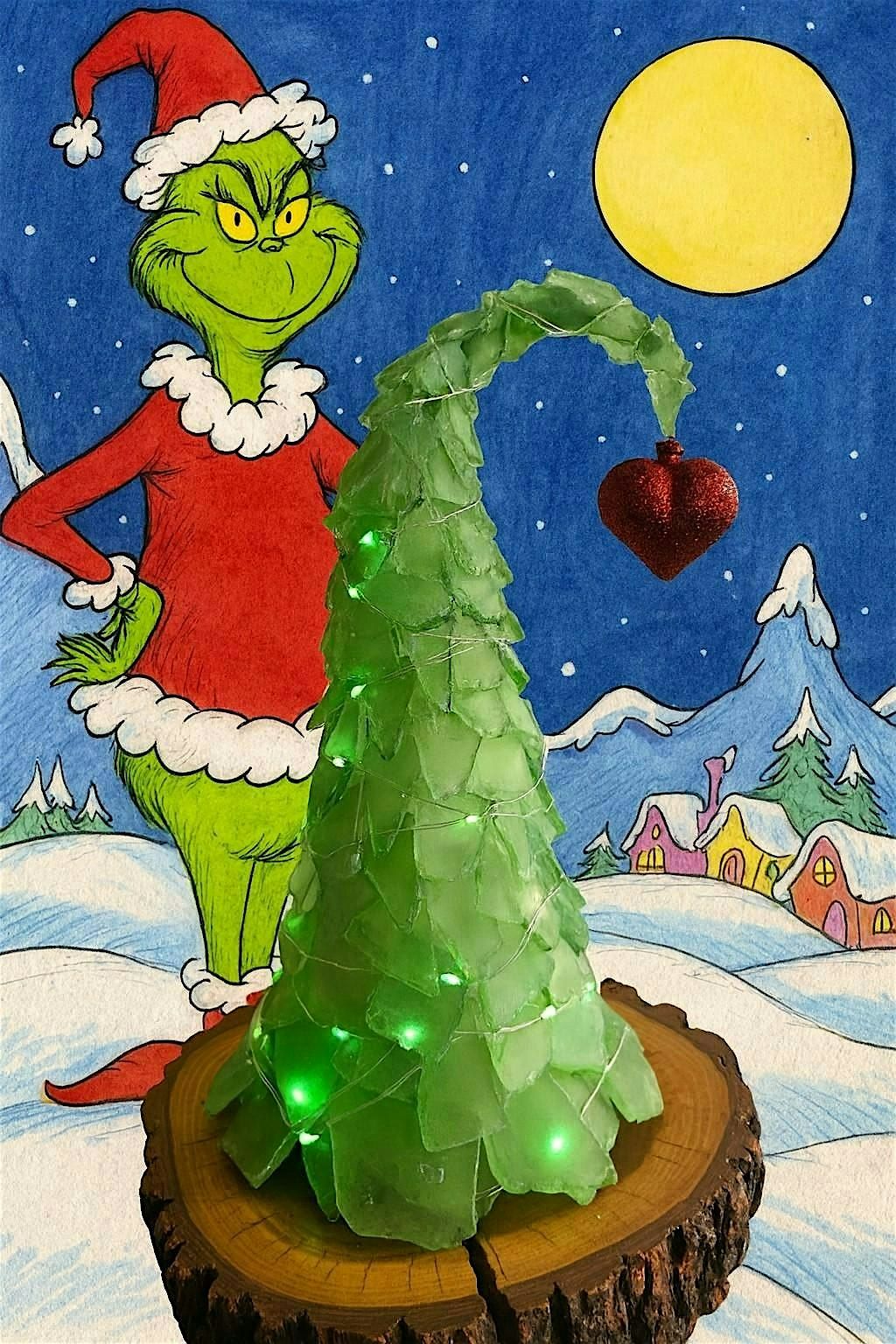 Grinchmas Seaglass Tree