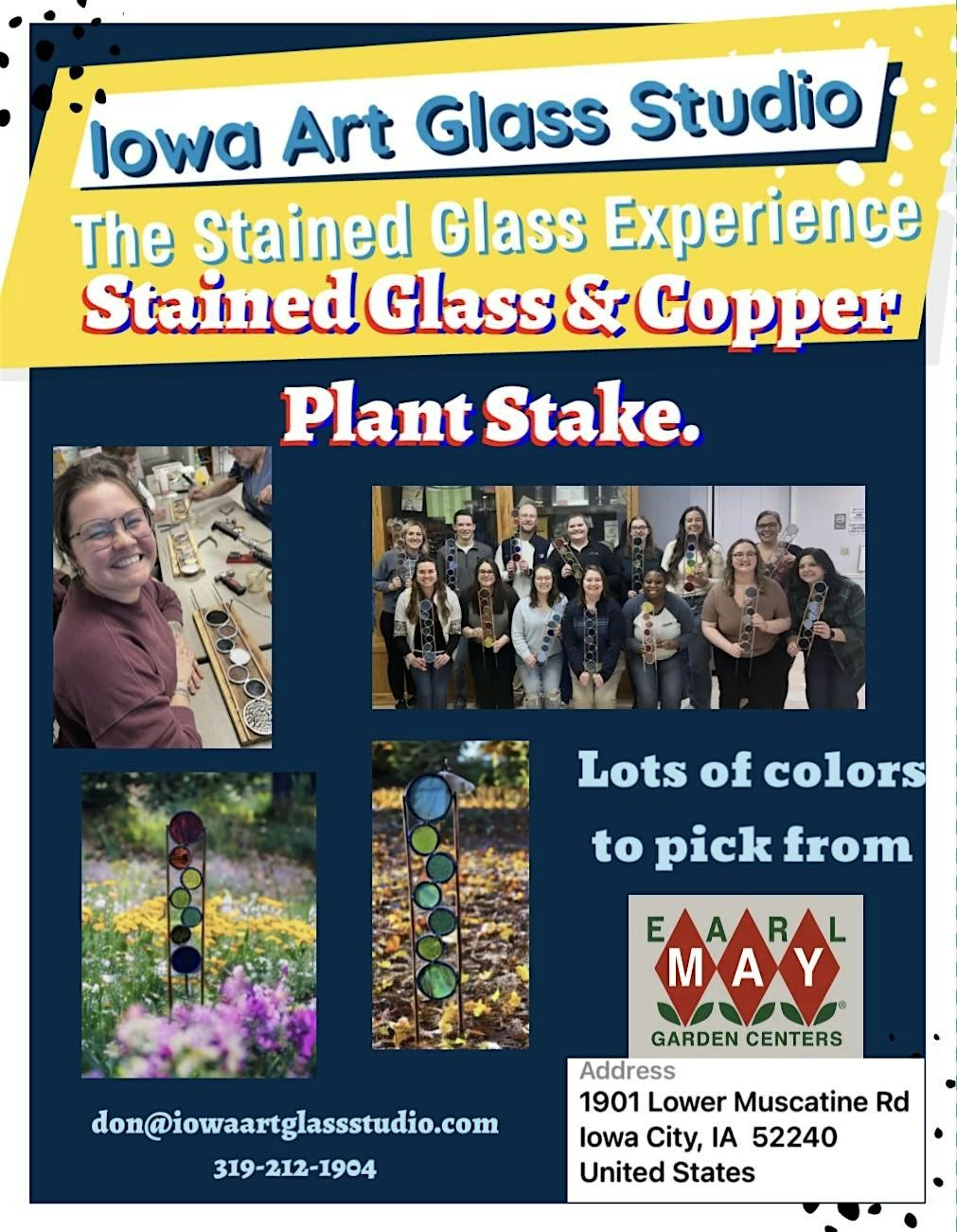DIY Stained Glass & Copper Plant Stake