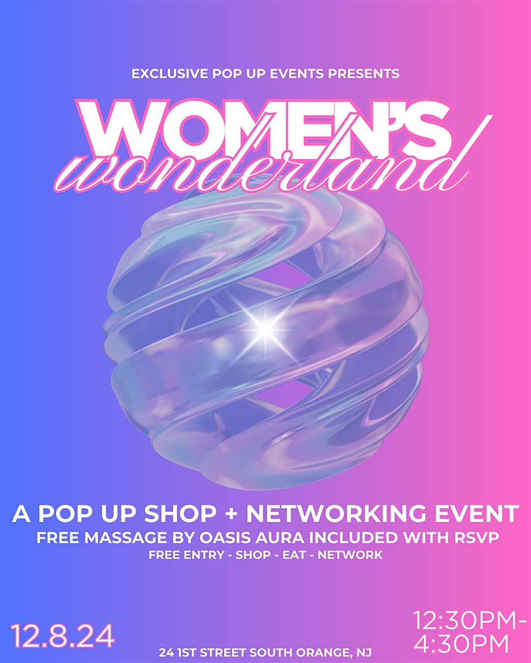 Women's Wonderland Pop Up Shop