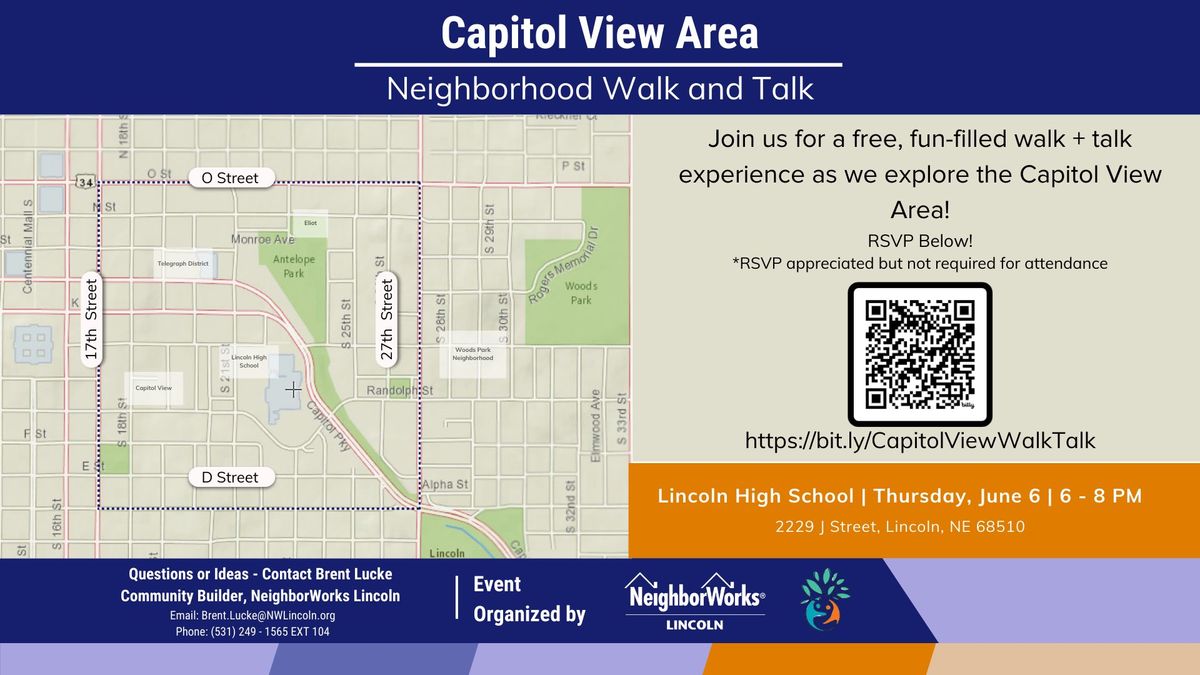 Neighborhood Walk & Talk: Capitol View Area