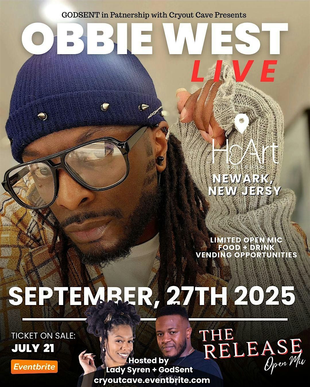 OBBIE WEST LIVE @ The Release Open Mic (NJ)
