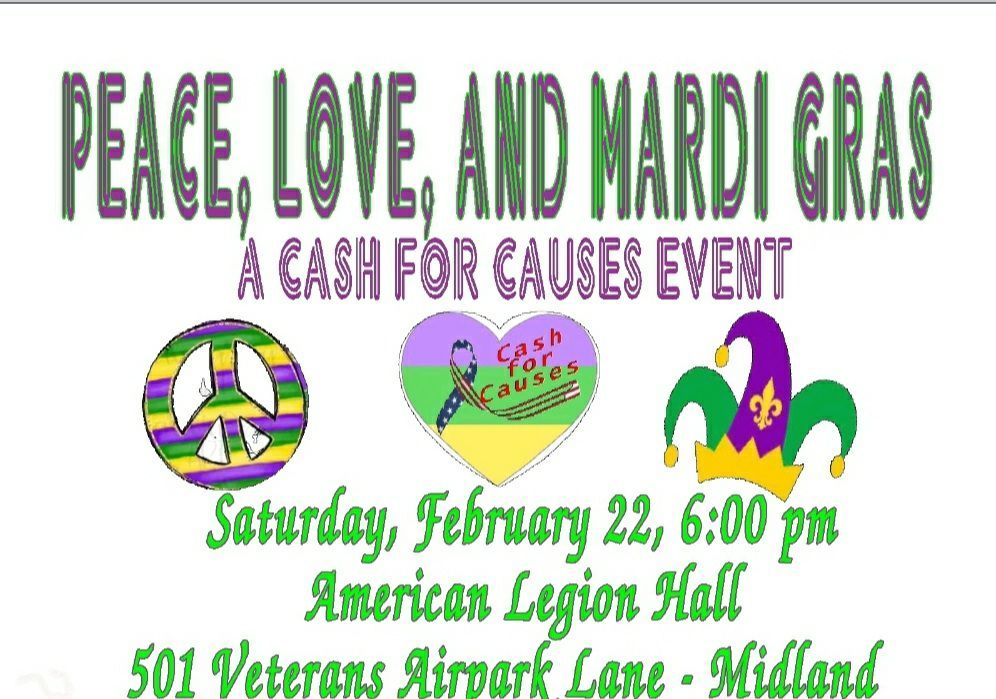 2nd Annual PEACE\u262e\ufe0f LOVE\ud83d\udc9a and MARDI GRAS\u269c\ufe0f