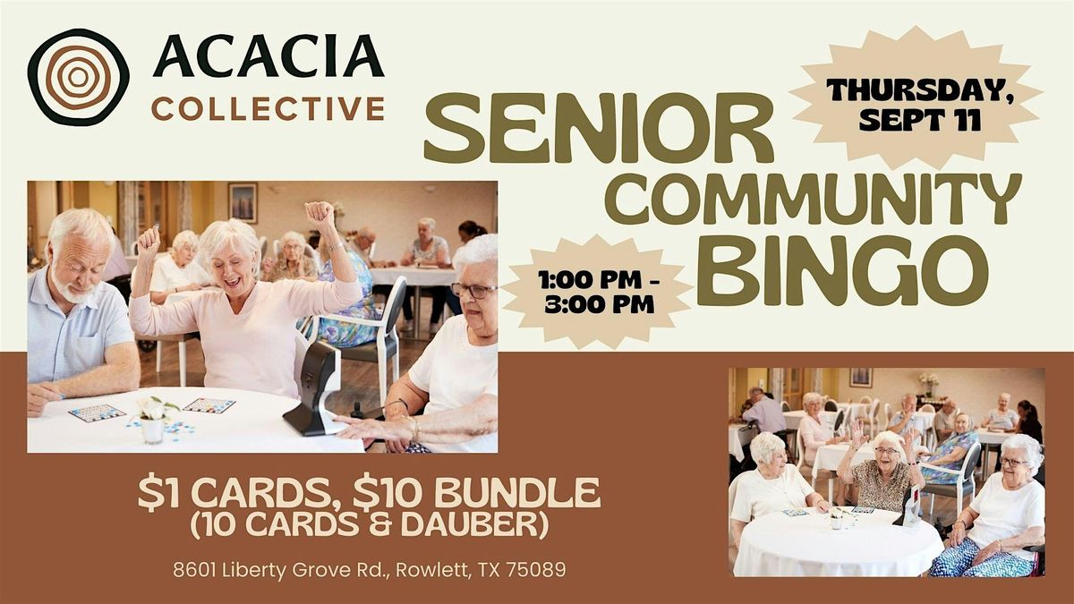Senior Community Bingo