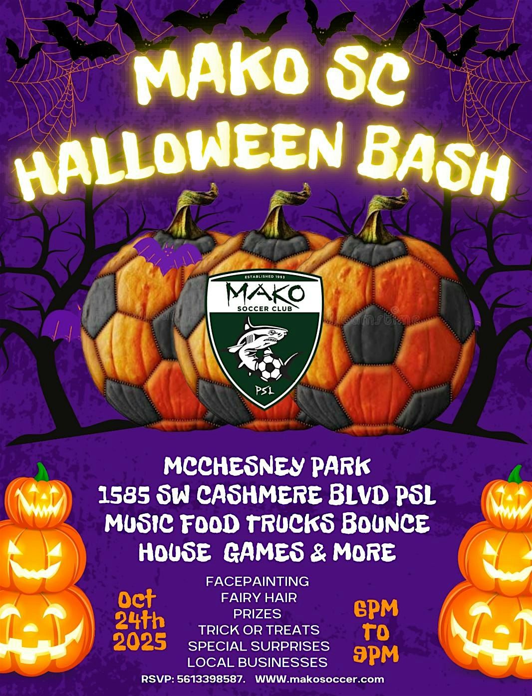 Mako Soccer Club Halloween Bash