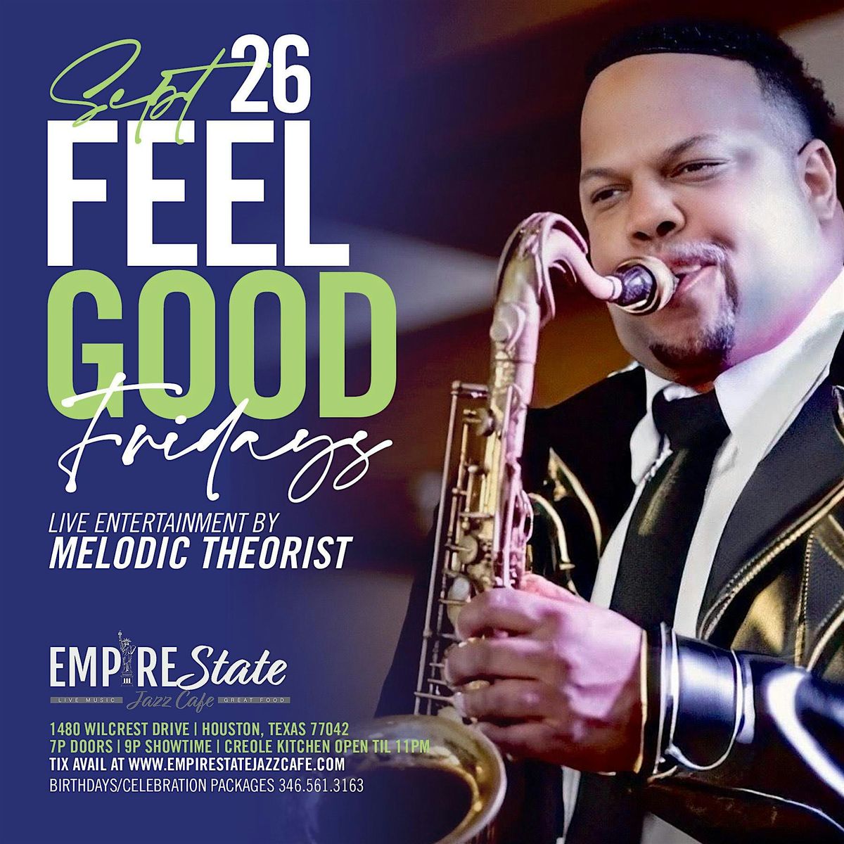 9\/26 - Feel Good Fridays  with Melodic Theorist *