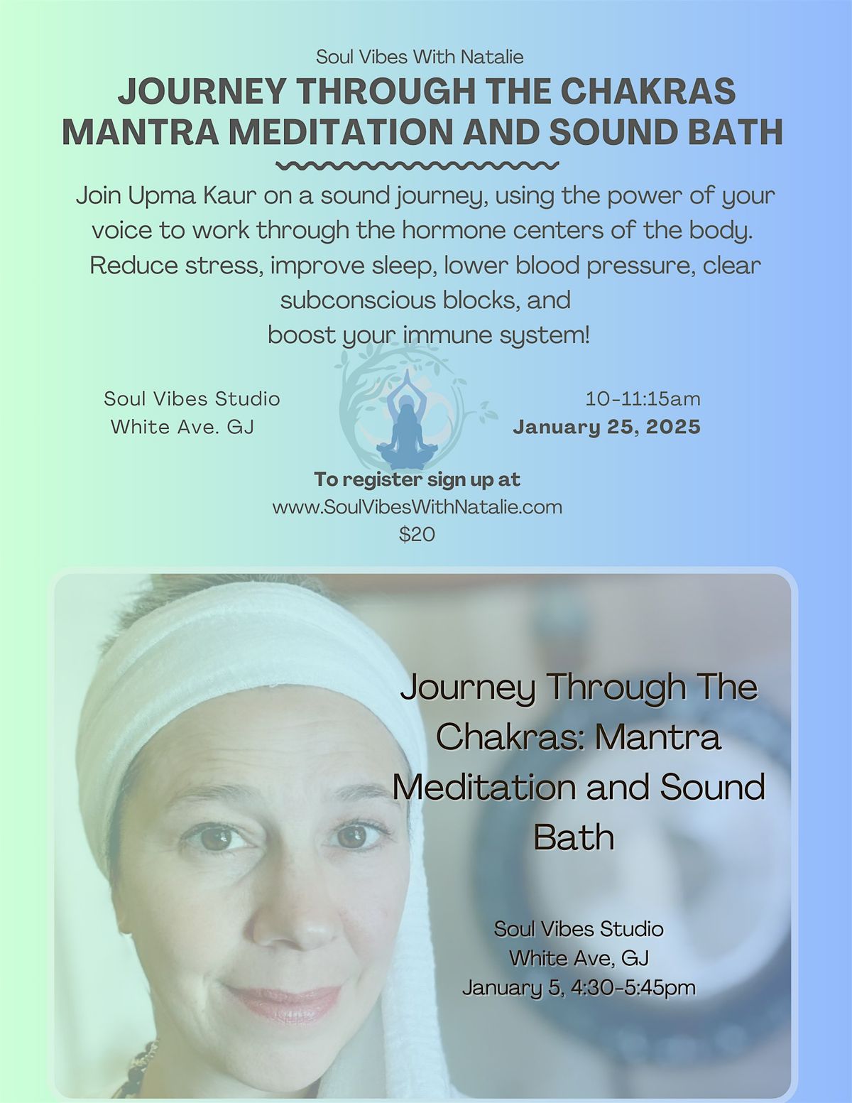 Journey through the Chakras: Mantra Meditation and Sound Bath