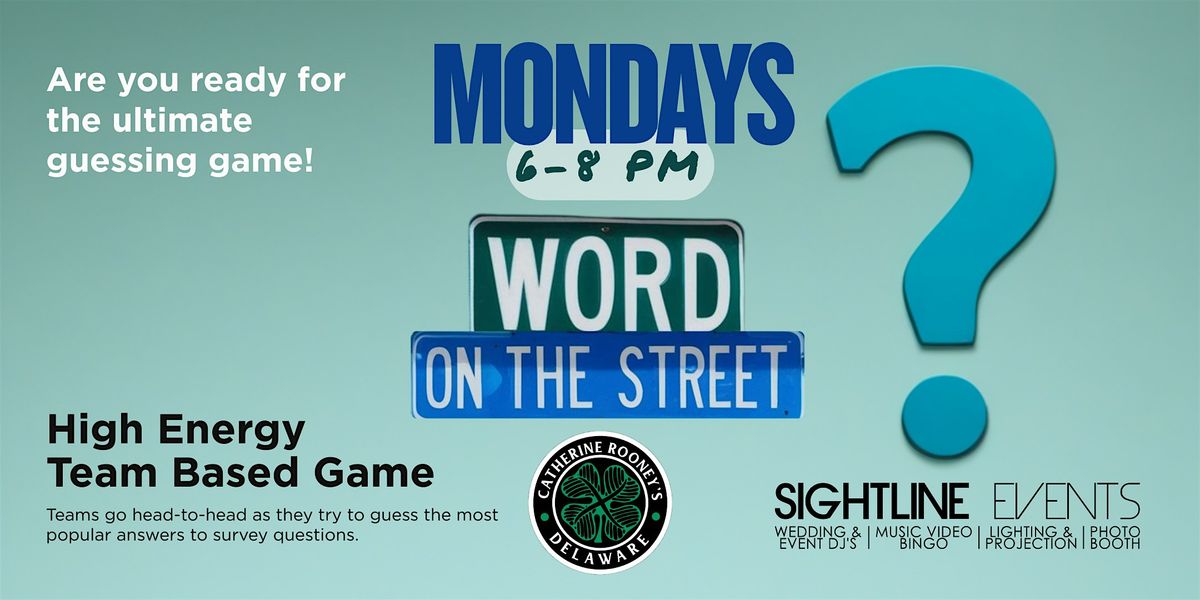 Monday Night Word On The Street @ Catherine Rooney's