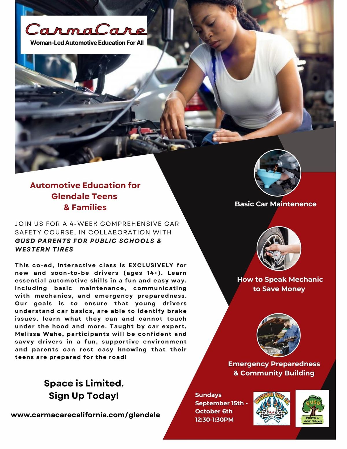 Back-to-school Teen Automotive Education Course in Burbank Ages 14-18