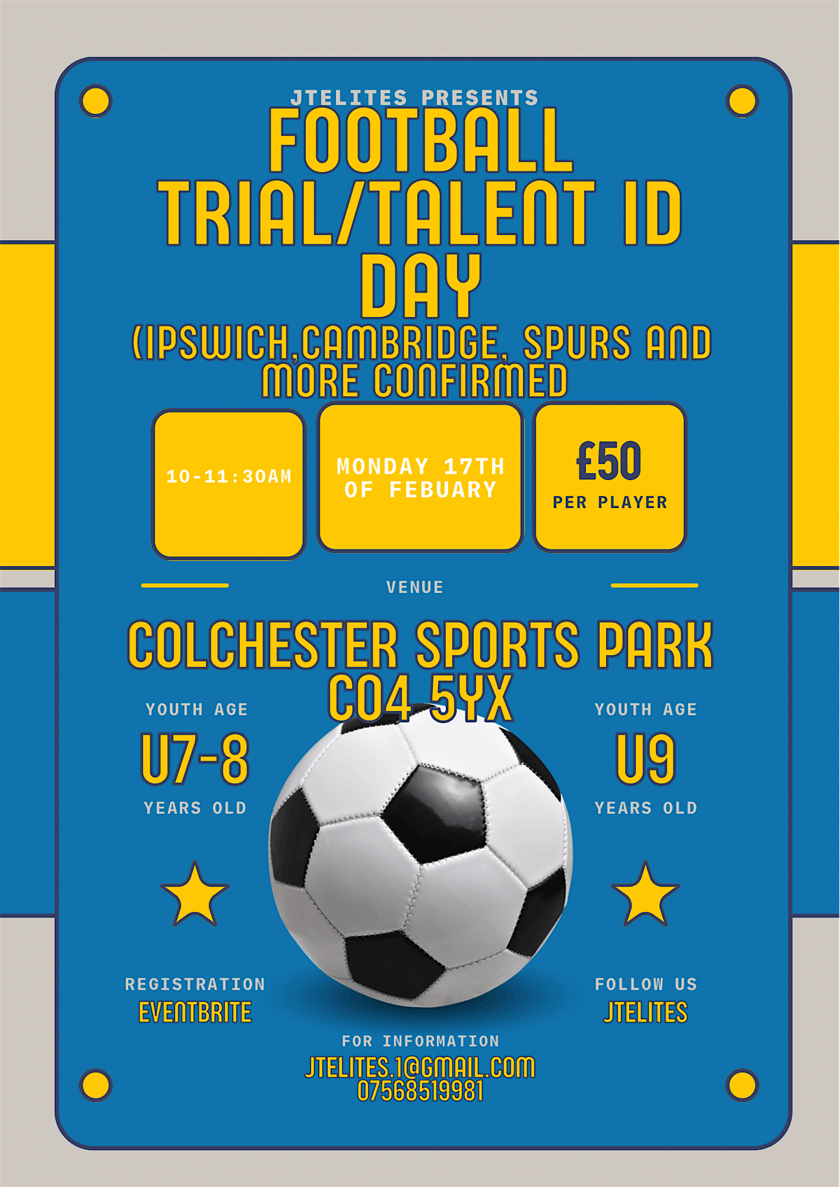 Football trial\/Talent ID Day