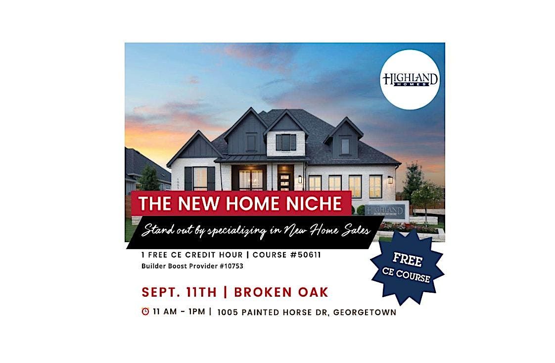 REALTORS! New Home Niche 1 CE Credit