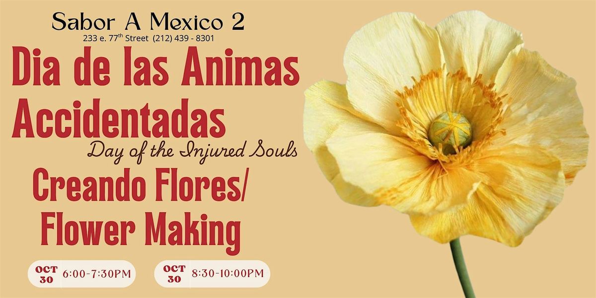Dia de Muertos Flower Making Workshop\/Taller de Flores de Dia de Muerto