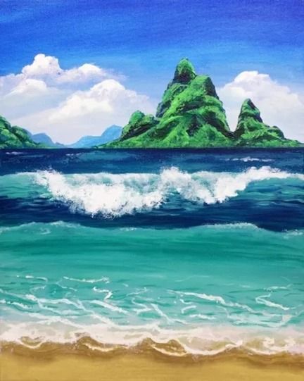 Summer Paint Nite: The Ocean Calls Me Painting Class