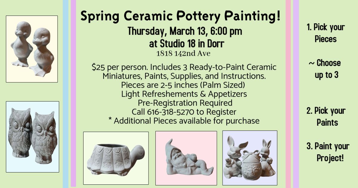 Spring Ceramic Pottery Painting