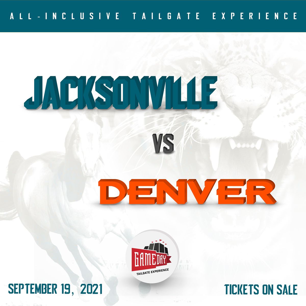 Jacksonville vs Denver All-Inclusive Tailgate Experience