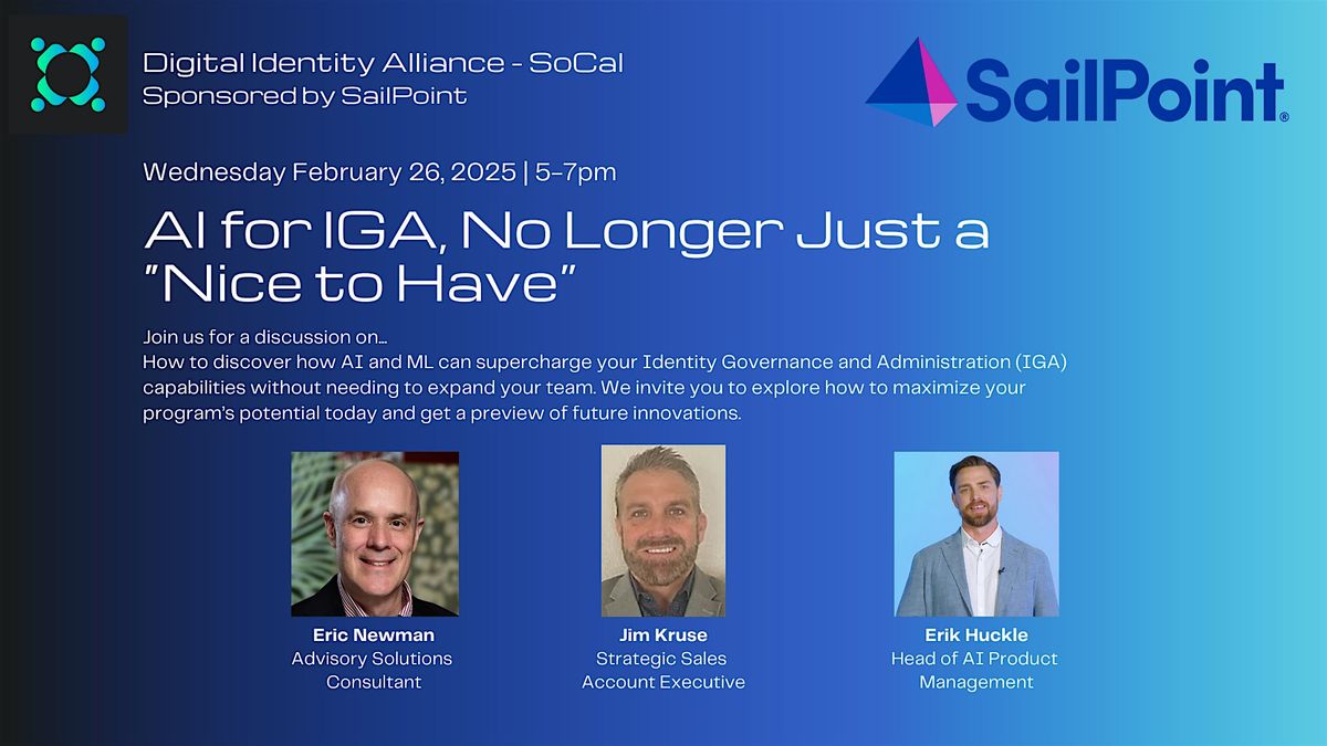 Digital Identity Alliance - SoCal February Event