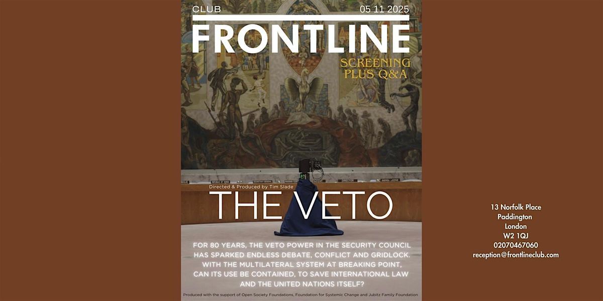 Screening + Q&A: The Veto