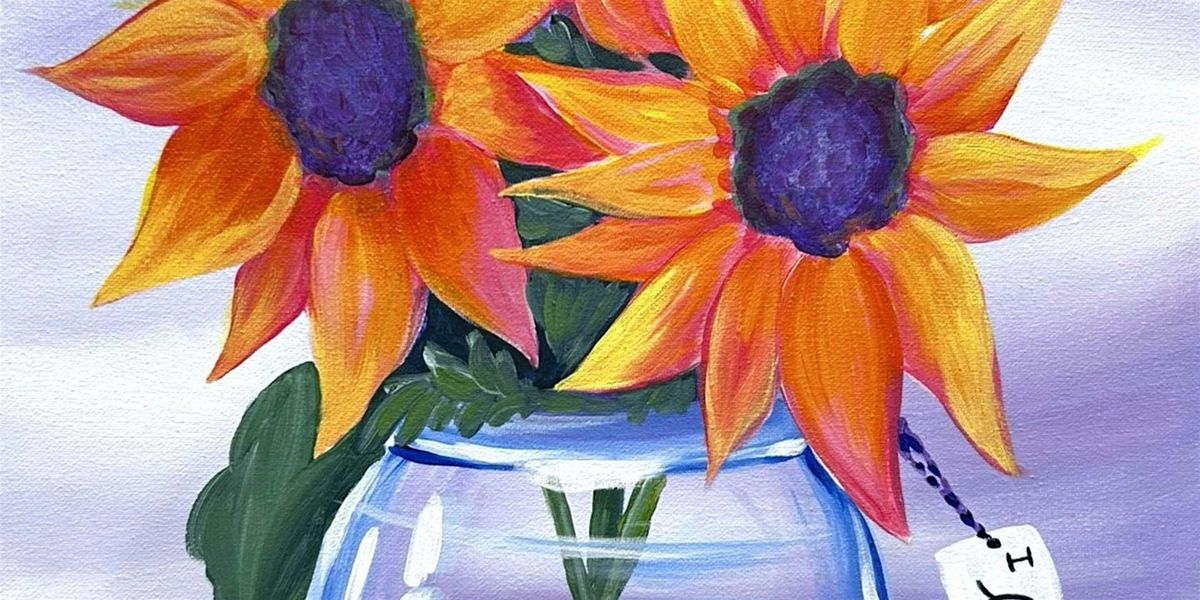 Vibrant Sunflowers - Paint and Sip by Classpop!\u2122