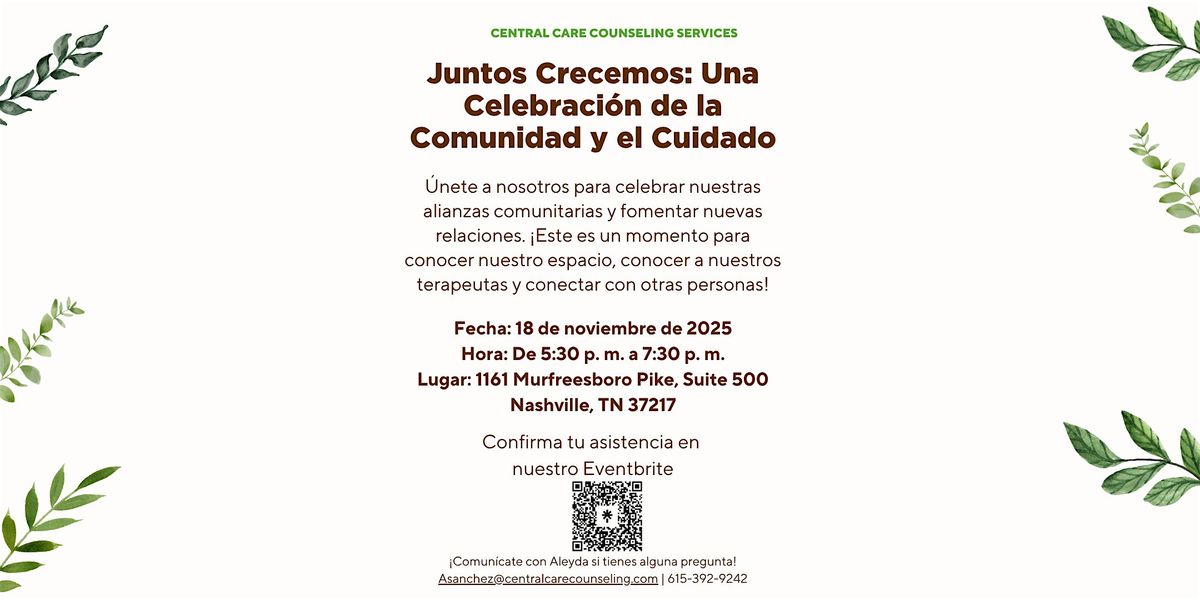 Juntos Crecemos: Una Celebraci\u00f3n de la Comunidad y el Cuidado