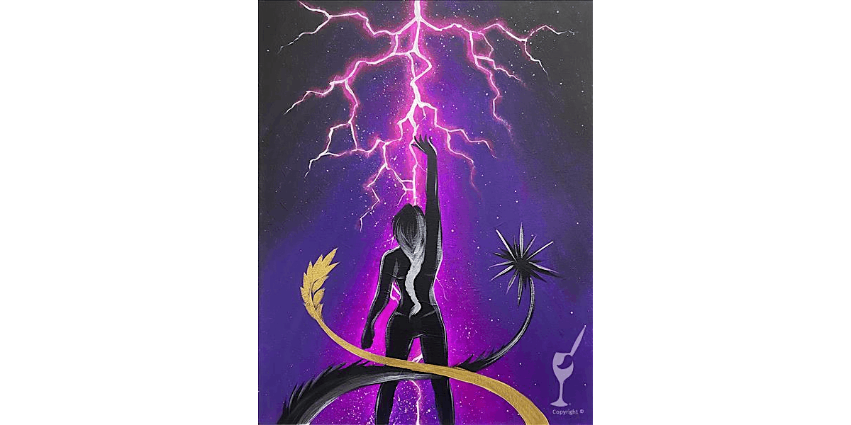 Lightning Hero - Paint and Sip in Austin | Classpop!\u2122