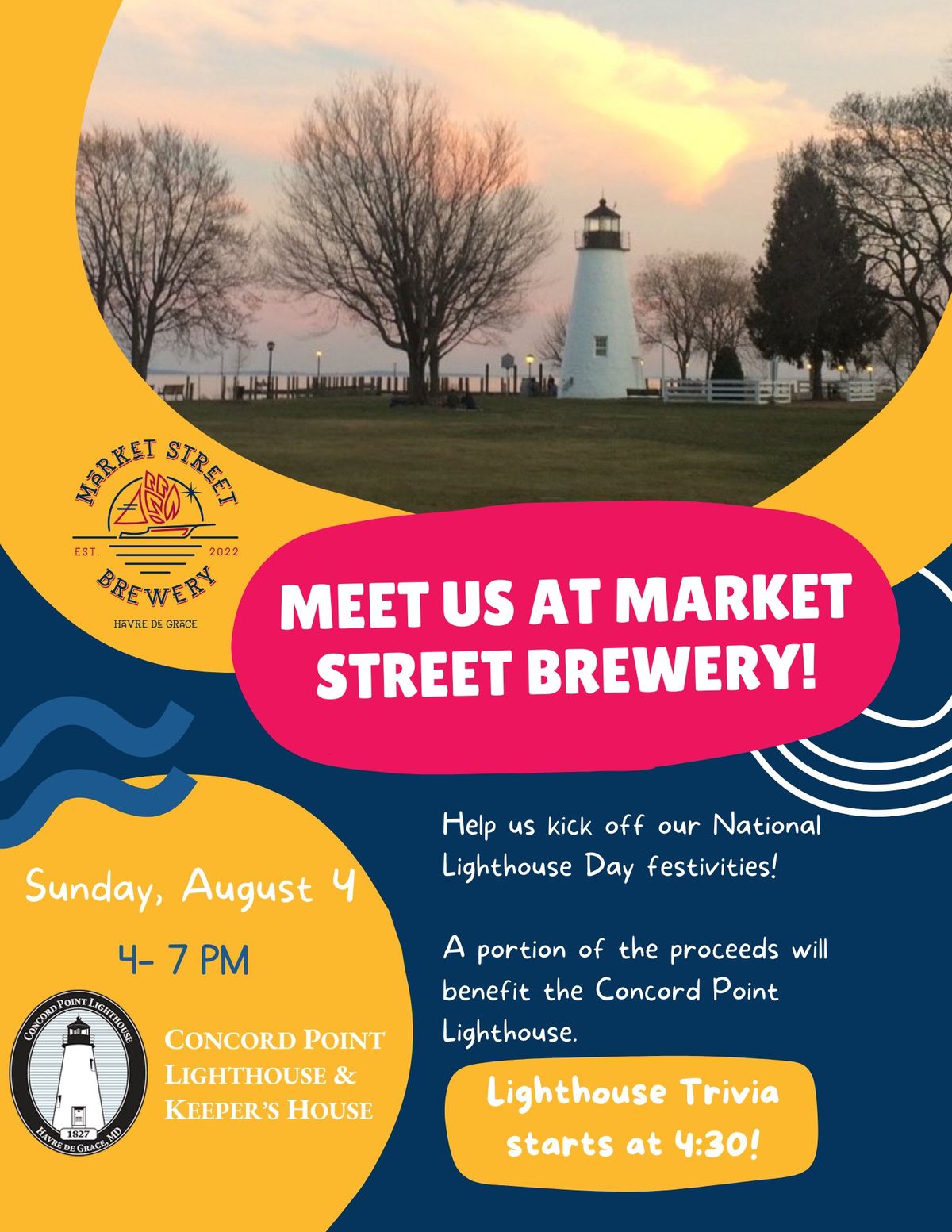 National Lighthouse Day Kickoff at Market Street Brewery