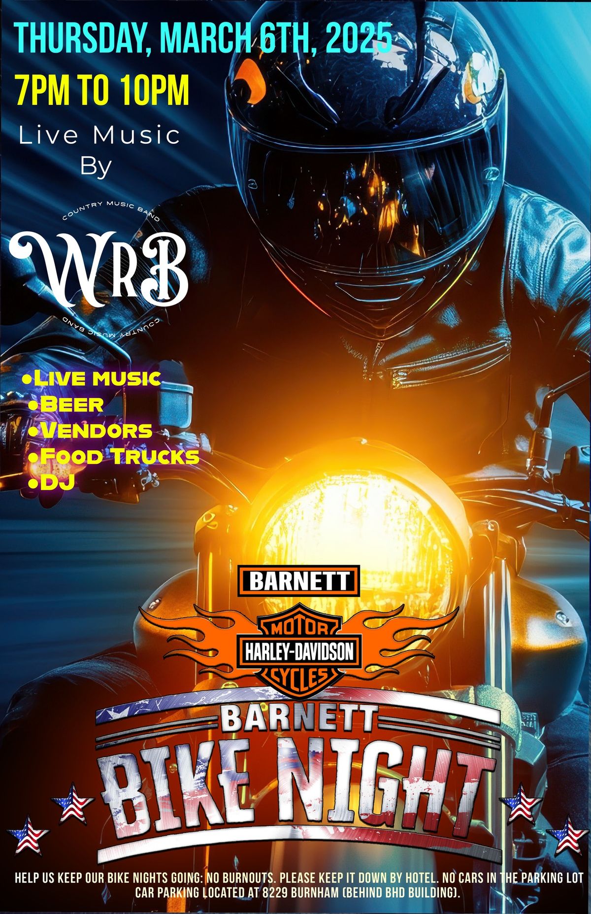 March 6 Bike Night