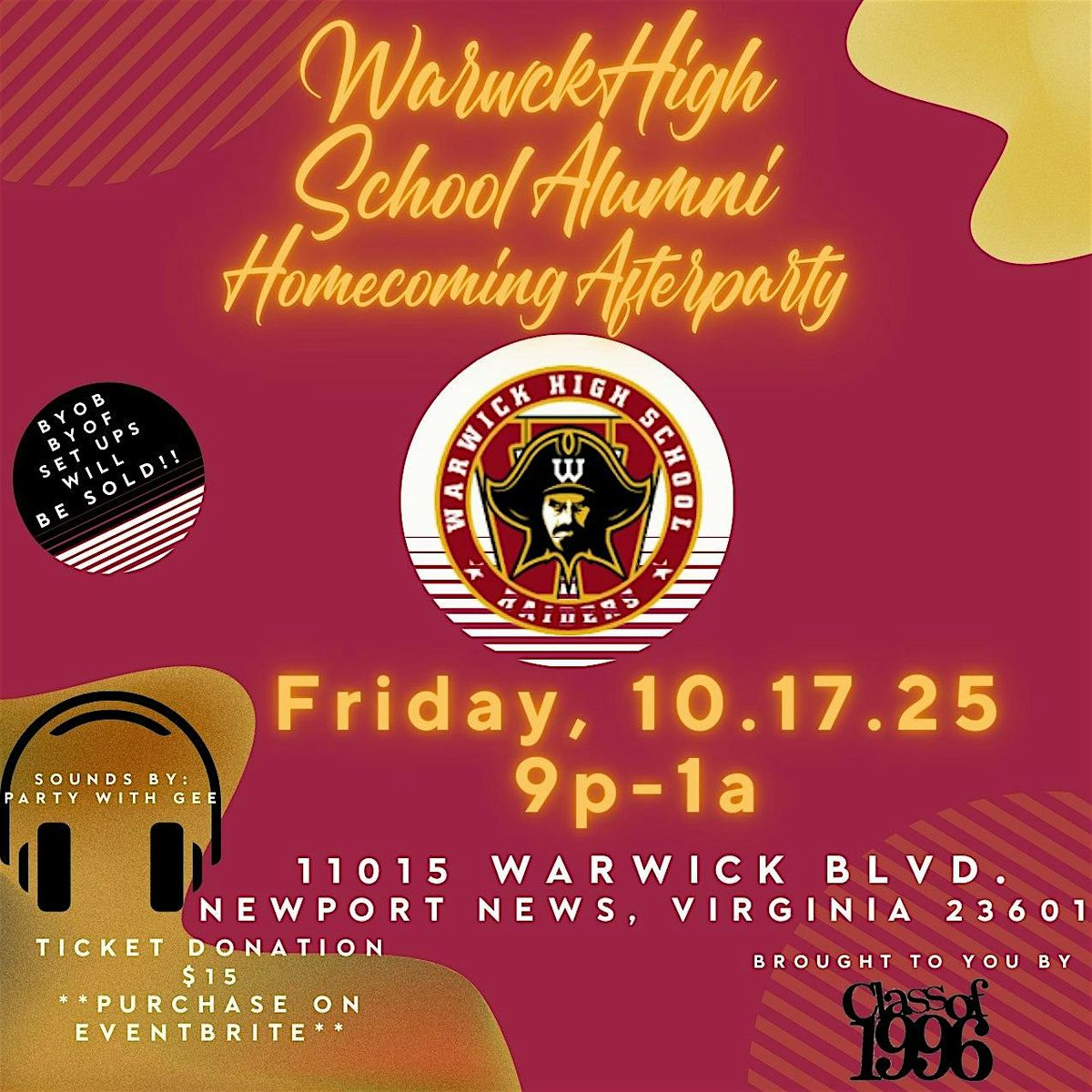 Warwick High School Alumni Homecoming Afterparty