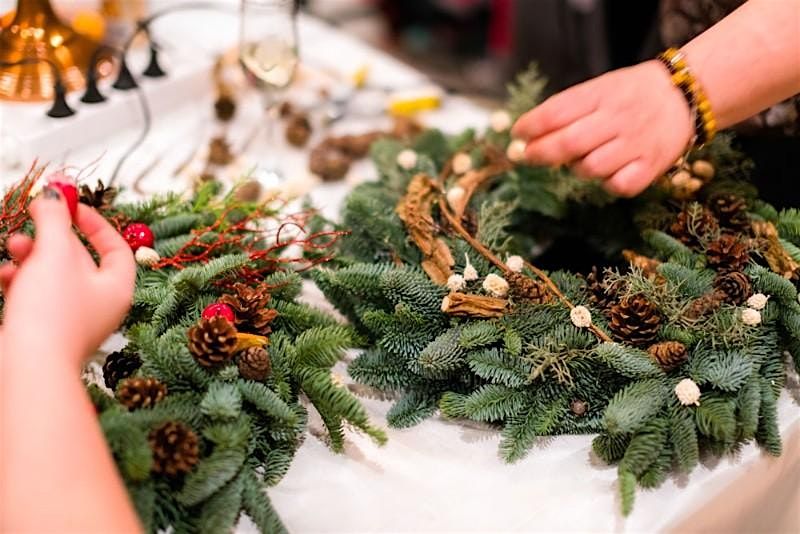 Holiday Wreath Making Workshop at Cyanide Cider Nashville