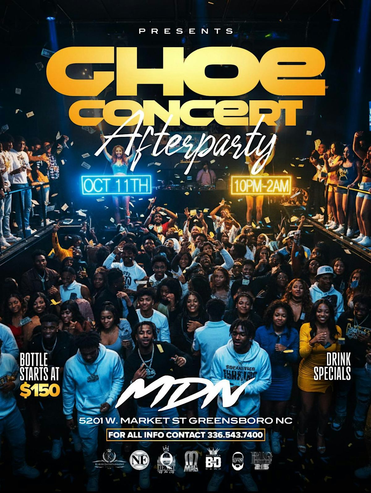 GHOE CONCERT AFTERPARTY @ MDN GREENSBORO