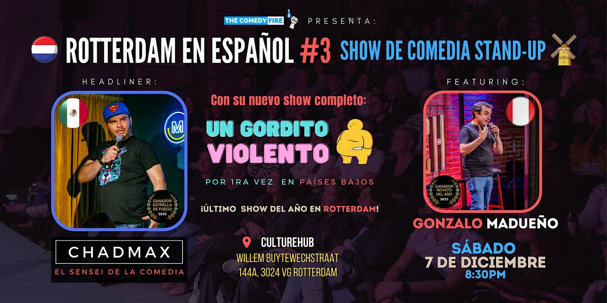 Rotterdam en Espa\u00f1ol #3 - El showcase de comedia stand-up en tu idioma