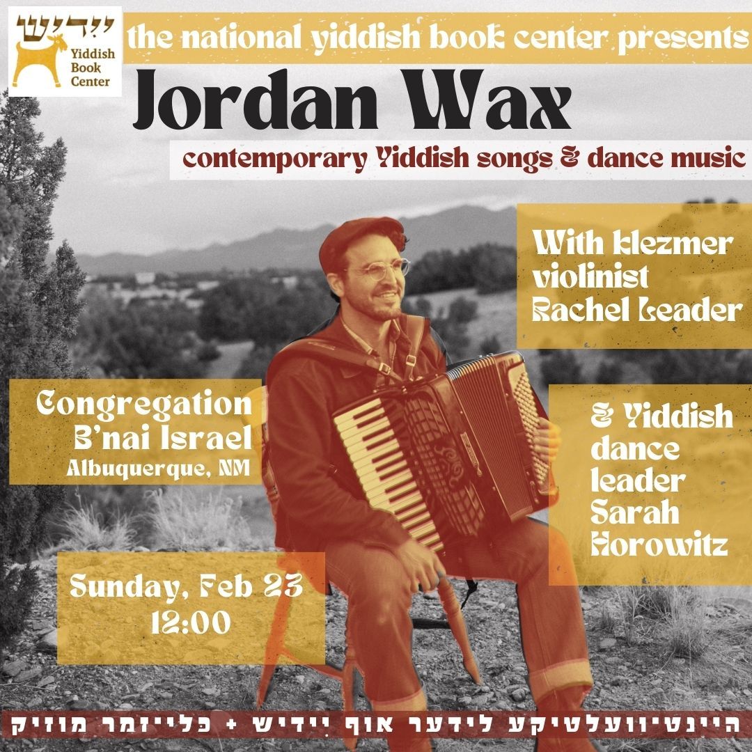 Contemporary Yiddish songs and Yiddish dance party