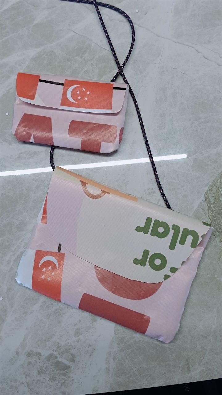 Upcycled PVC Banner Sling Bag