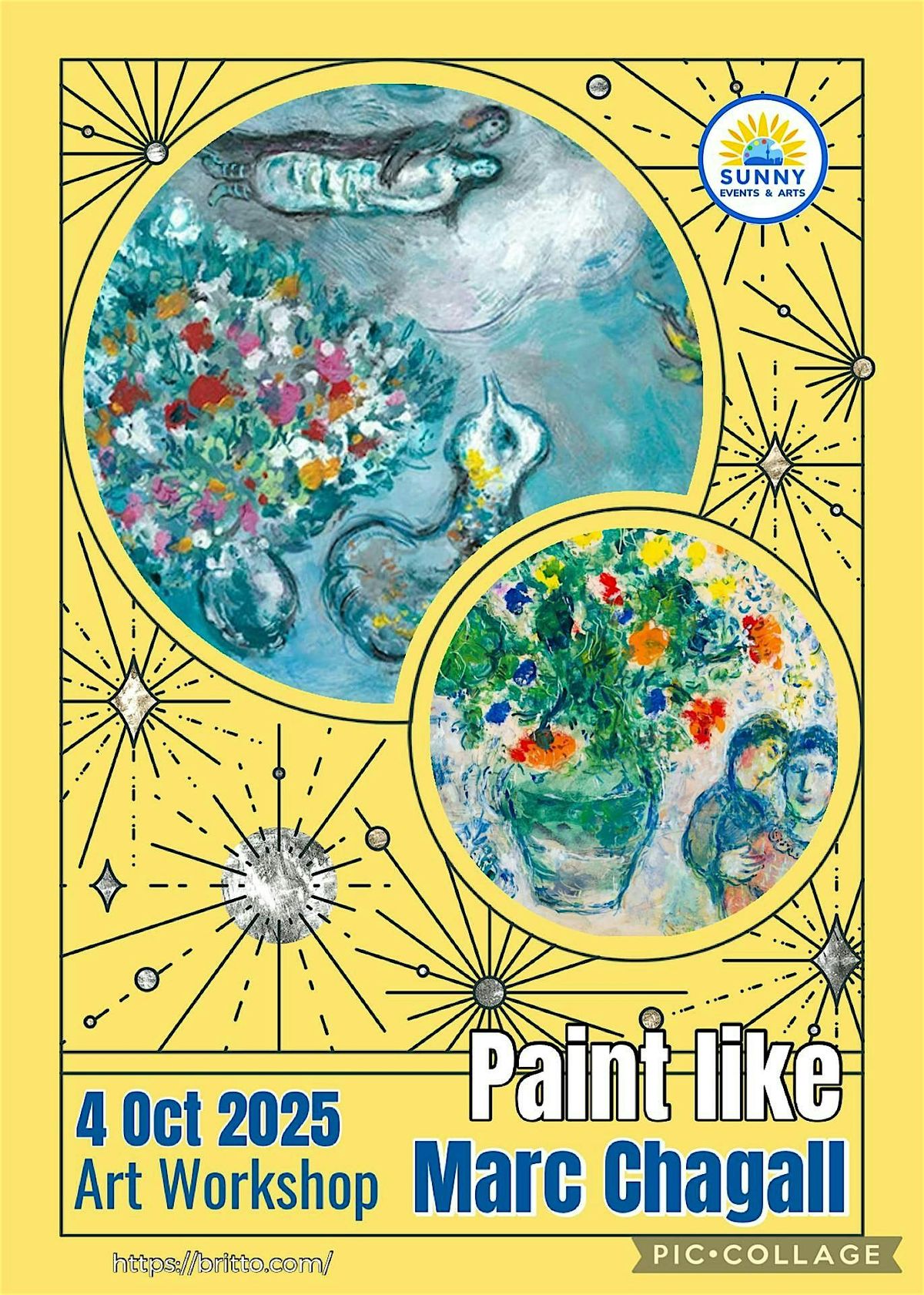 Art Workshop for adults Paint like Marc Chagall