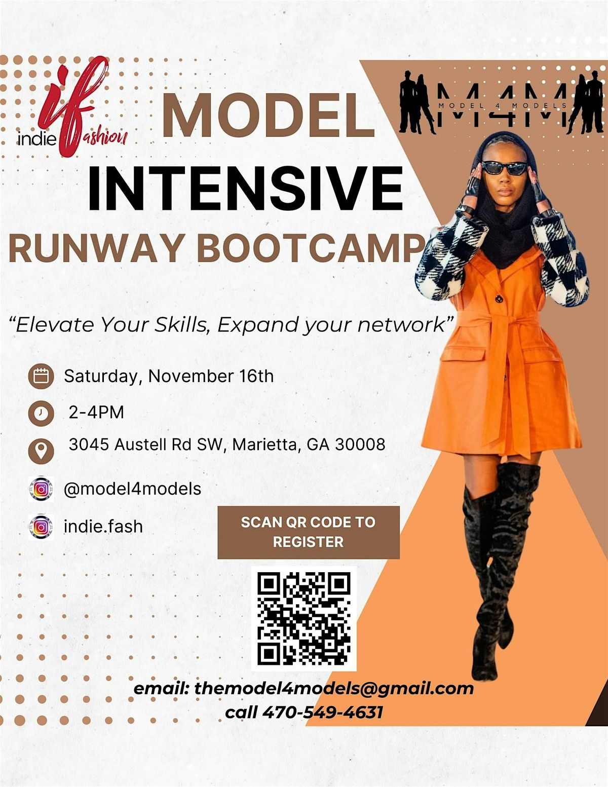 Intensive Runway Bootcamp Powered by Indie Fashion x Alexis Lejo\u00f1a