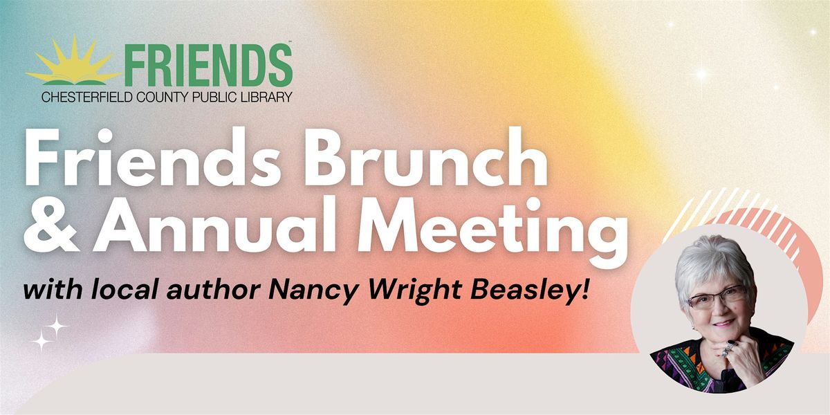 Friends Brunch & Annual Meeting with Author Nancy Wright Beasley