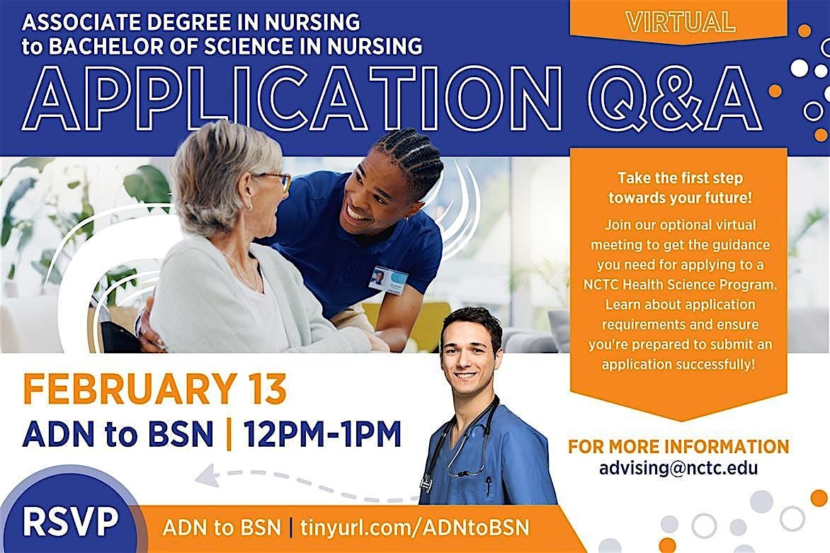 NCTC's ADN to Bachelor Degree in Nursing Application Q&A