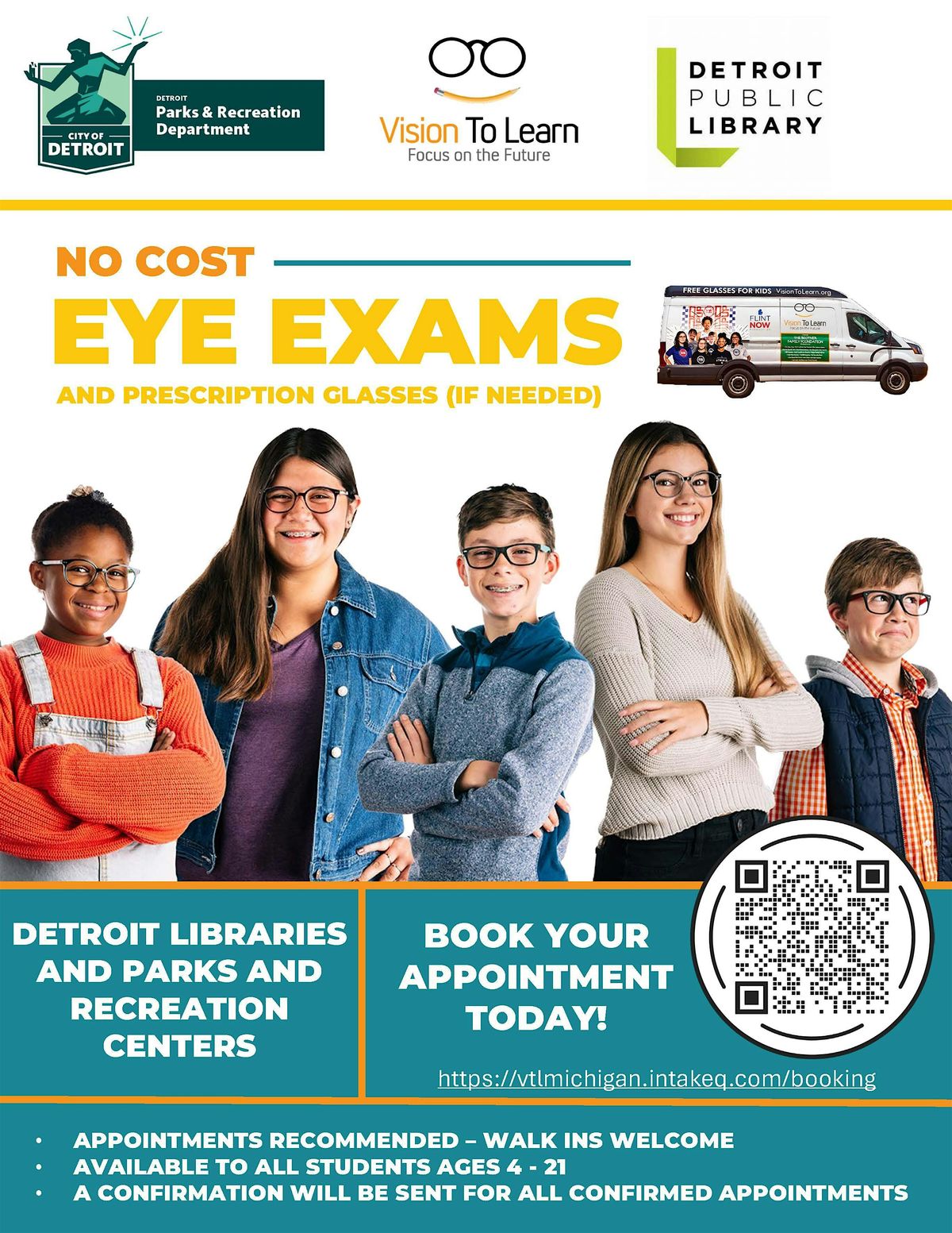 Vision to Learn- Free Exams and Eyeglasses for Kids & Teens 4-21