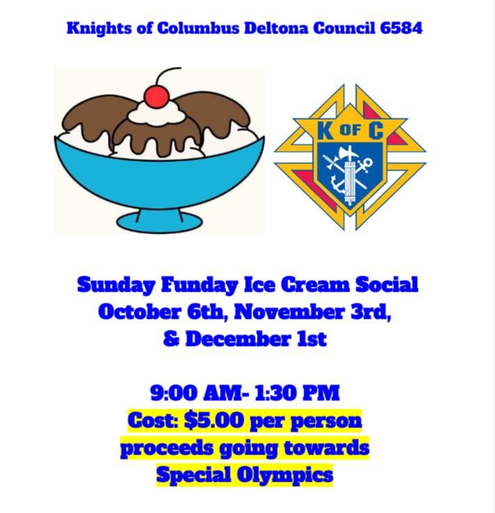 Sunday Funday Ice Cream Sundae Social 